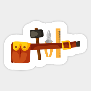 Halloween Handyman Costume For Boys And Men Sticker